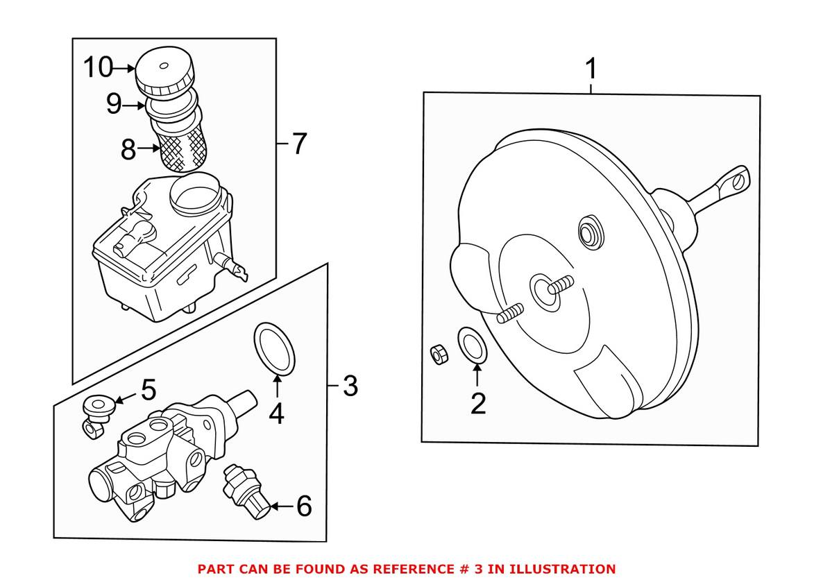 BMW Brake Master Cylinder 34316751442